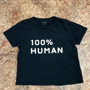 3/$16 Everlane Top M T Shirt 100% Cotton Black White Graphics
